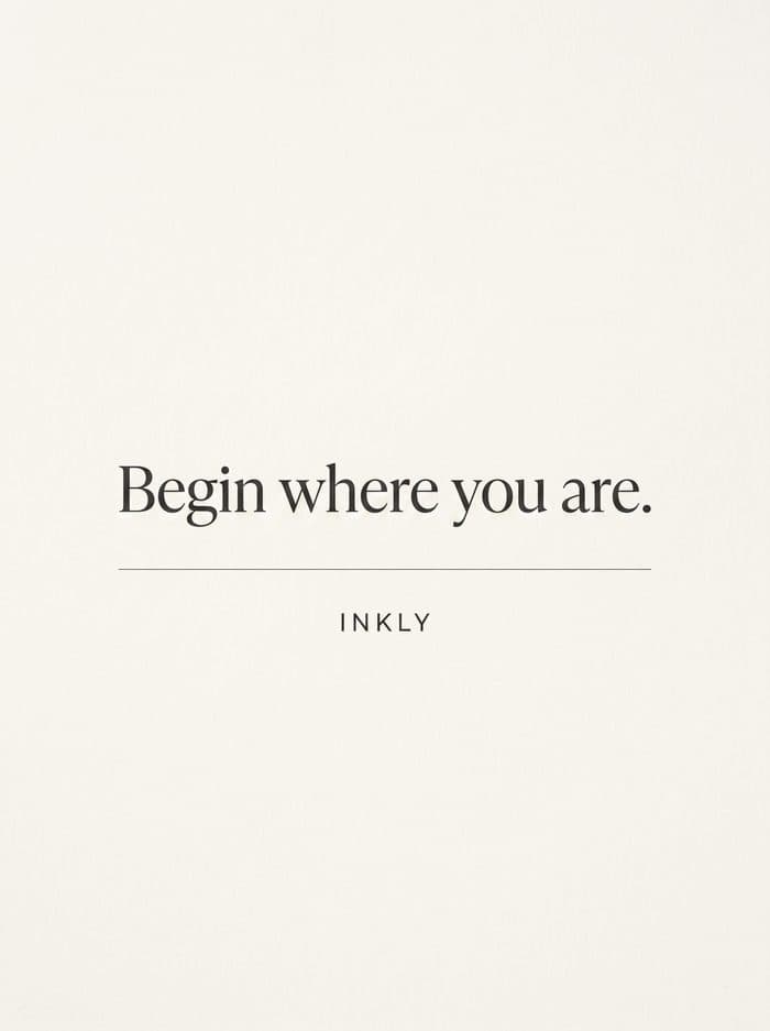 Begin where you are cover