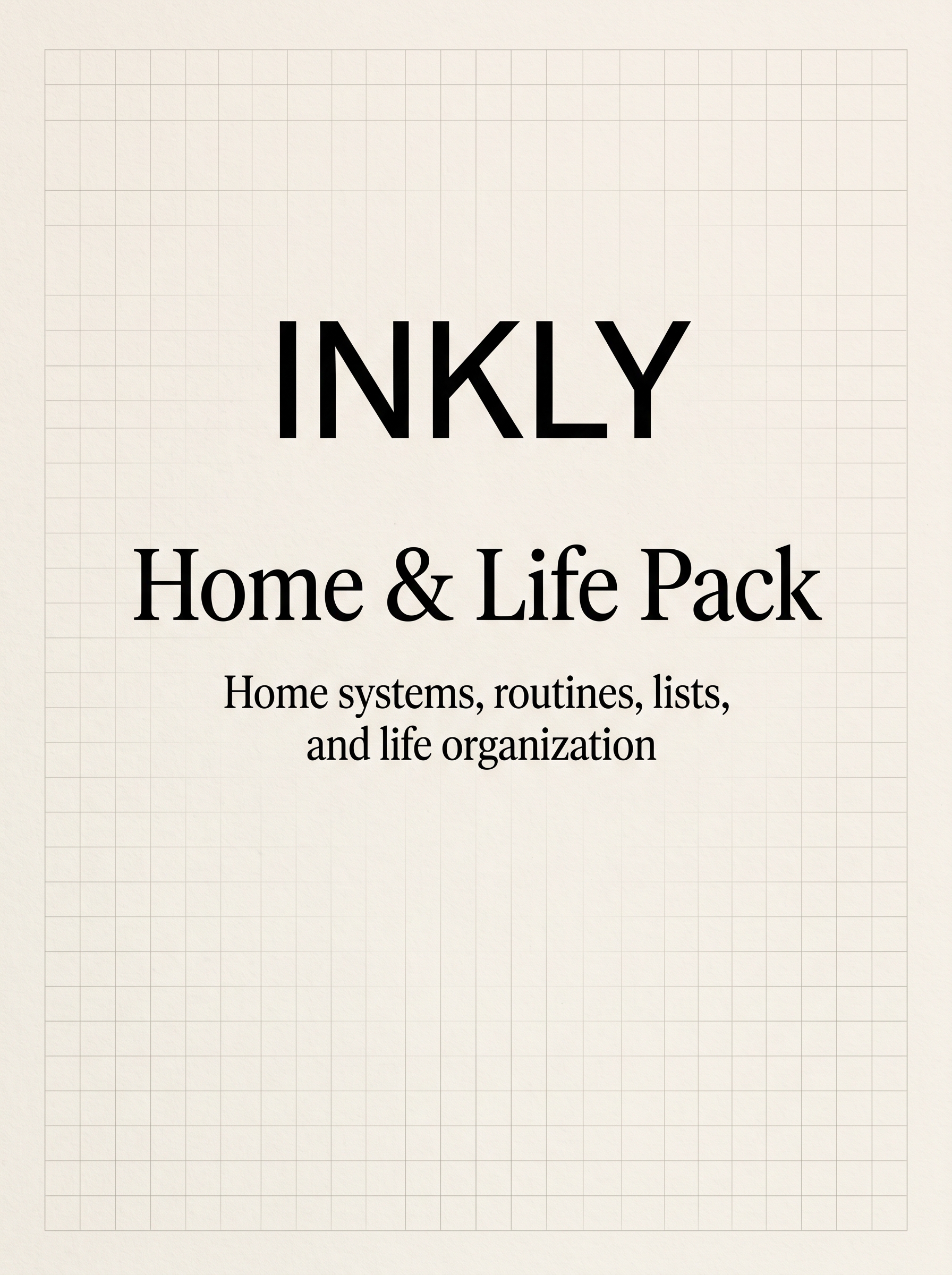 INKLY Home & Life Pack cover