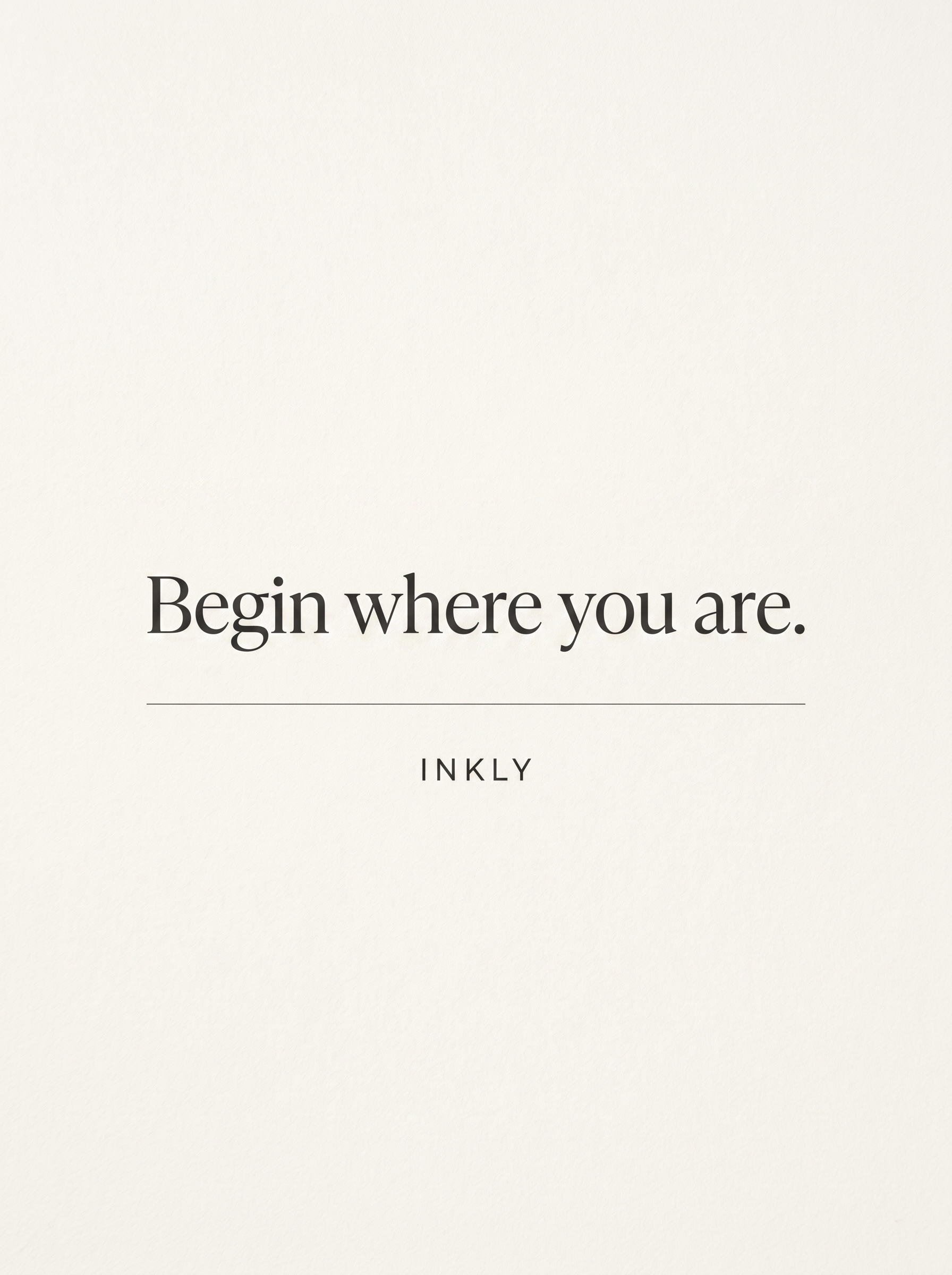 Begin where you are cover