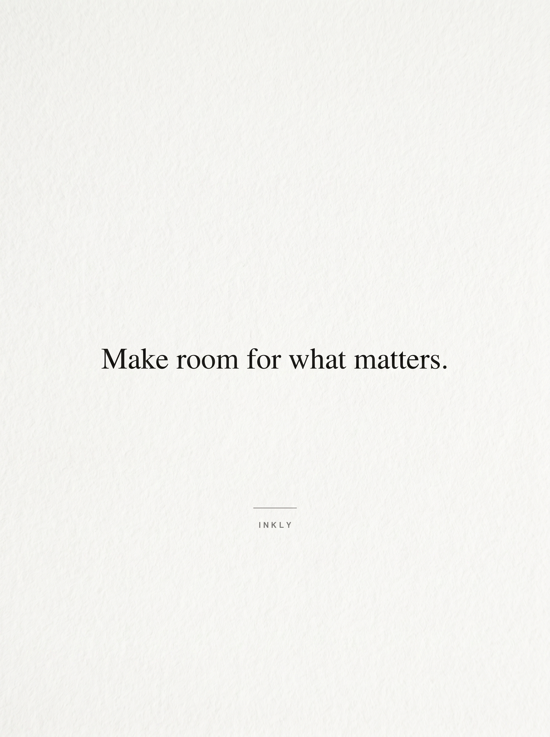 Make room for what matters cover